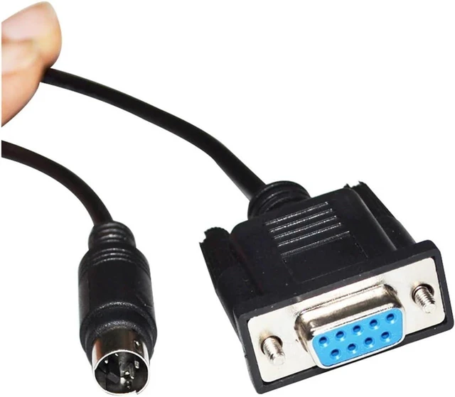 Alt view image 3 of 4 - RS232 D-SUB 9P DB9 to M-INI DIN 5PIN MD5 Converter PLC Programming Cable Fit Compatible PC to GT11 Touch Screen PLC Control KABLE(1.8M)