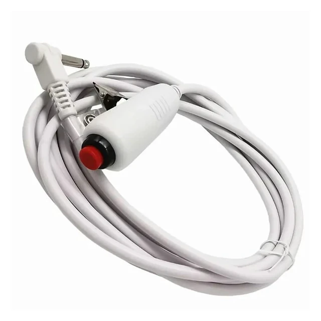 Alt view image 3 of 4 - Nurse Call Cable Push Button 6.35 USB 6P4C 3.5mm Cable Nurse Station Replacement Call Cord with Bed Sheet Clip(3.5mm)