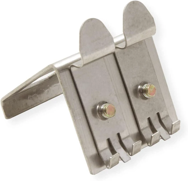 Alt view image 3 of 5 - ROLINE Din Rail Adaptor Unequipped for 2 Keystones Silver