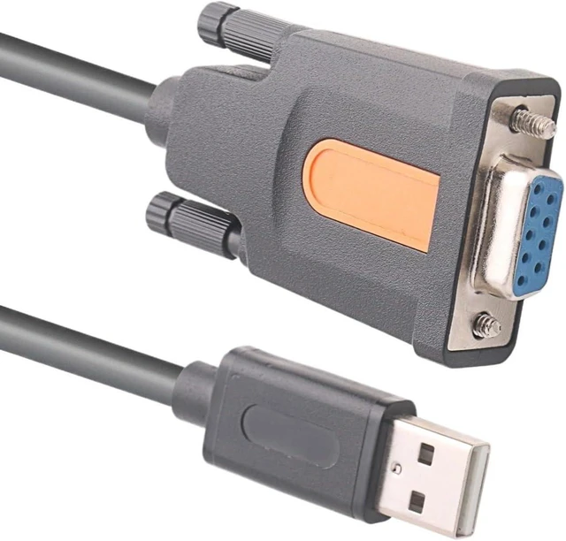 Main image of USB to DB9 Female RS232 Serial Cable F&T>D*I Standard DB9 Female 9 Pin 9P Adapter