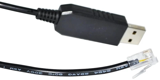 Alt view image 4 of 6 - COKYIS FT232RL CHIP USB to RJ11 RJ12 ADAPTER RS232/RS485 CONVERTER SERIAL COMMUNICATION CABLE for DRIVE/FREQUENCY INVERTER(3 metres,RS232 Signal)