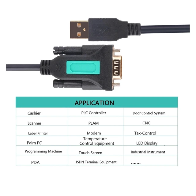 Alt view image 5 of 6 - USB To RS232 Serial cord F&T>D*I PDA Standard DB9 Male 9 Pin 9P Adapter