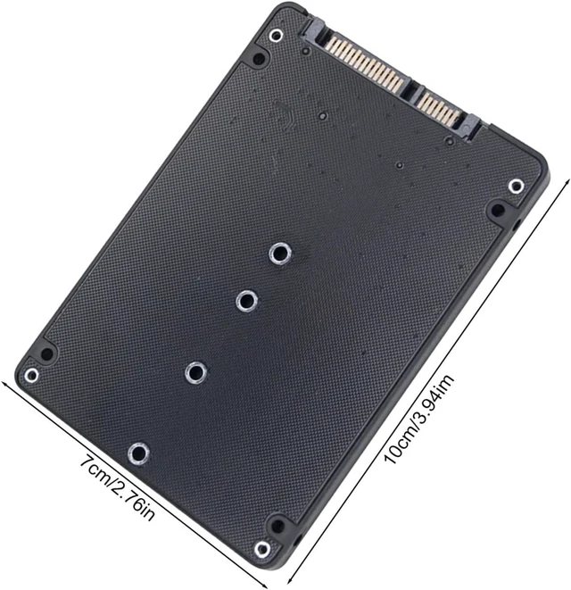 Alt view image 4 of 4 - M.2 NGFF SSD to SATA3 External Hard Drive Box Dual-Use Hard Disk Adapter Board M.2 NGFF to SATA3.0 Adapter Card Compatible with The PC(Other)