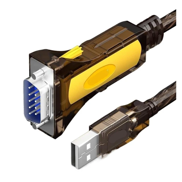 Alt view image 2 of 6 - USB 2.0 to Serial RS-232 DB9 9Pin Adapter Converter Cord F&T>D*I Chipset Length 1.5M to RS232 Support WIN10