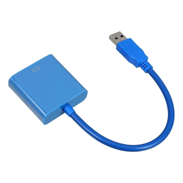 Alt view image 3 of 4 - USB 3 0 to V/GA Adapter Cable for M>oni>tor Converter Extension Graphics Card Interface Computer Peripherals Cables Adapters