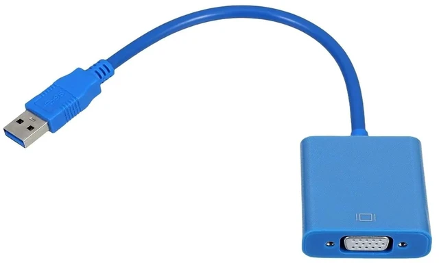 Main image of USB 3 0 to V/GA Adapter Cable for M>oni>tor Converter Extension Graphics Card Interface Computer Peripherals Cables Adapters
