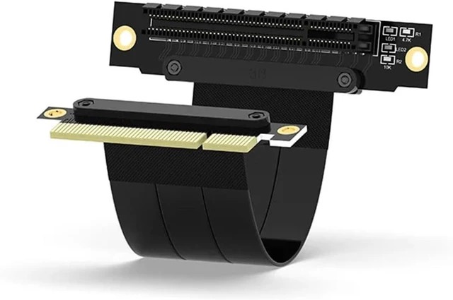 Alt view image 4 of 6 - PCI Express PCI-E 8X Adapter Riser Card 90 Degree Converter