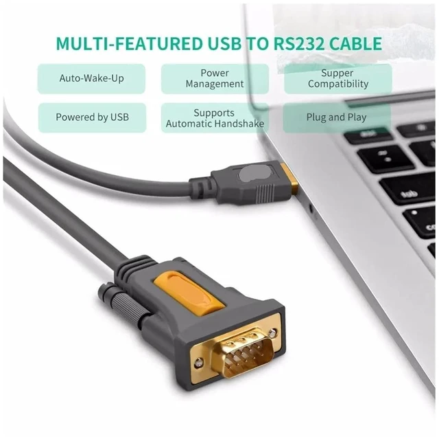 Alt view image 4 of 7 - USB to RS232 COM Port Serial PDA 9 DB9 Pin Cord Adapter Pl2303 for 7 8.1 XP Vista OS(1m)