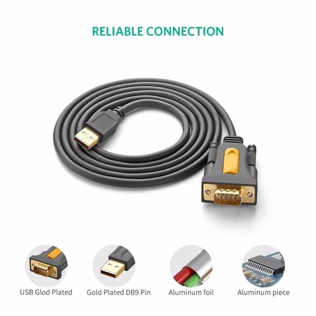 Alt view image 7 of 7 - USB to RS232 COM Port Serial PDA 9 DB9 Pin Cord Adapter Pl2303 for 7 8.1 XP Vista OS(1m)