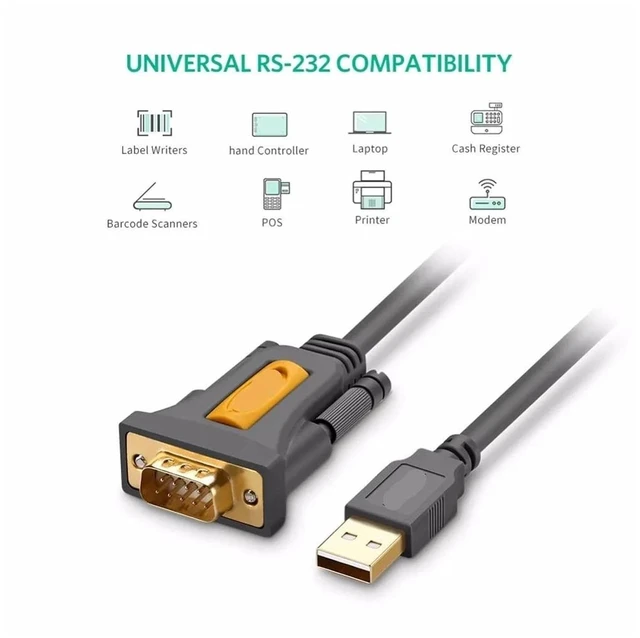 Alt view image 3 of 7 - USB to RS232 COM Port Serial PDA 9 DB9 Pin Cord Adapter Pl2303 for 7 8.1 XP Vista OS(1m)