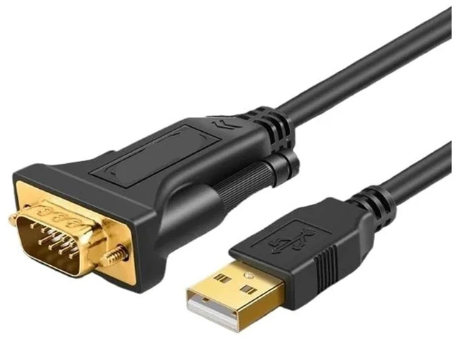 Main image of Cord Creation USB to RS232 Male Cord, PL2303 Chip DB9 9 Pin Serial Adapter, Plated for 11/10/8/7, Linux(2m)