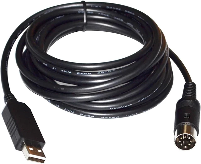 Main image of F/;TD/;1 FT232RL USB to DIN 7P Male RS232 Serial Programming Communication Cable Fit Compatible LOGICDATA Controller Compatible ACS-CB-USBPROG2(1.8m)