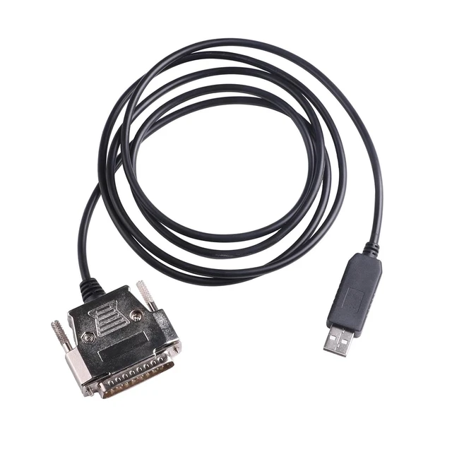 Alt view image 2 of 5 - USB to RS232 DB25 Serial Adapter Cord for Fanuc CNC DNCLINK Configuration Copy Setting(1m)