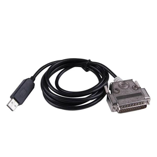 Alt view image 5 of 5 - USB to RS232 DB25 Serial Adapter Cord for Fanuc CNC DNCLINK Configuration Copy Setting(1m)