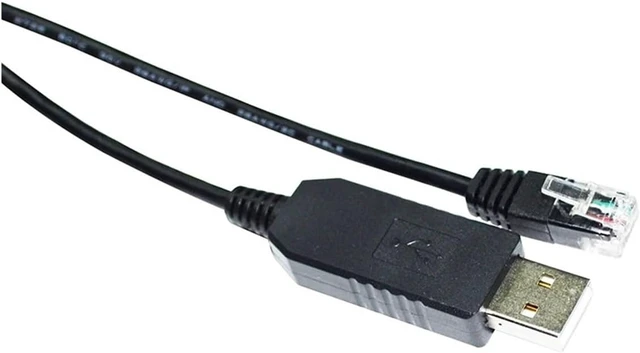 Alt view image 2 of 3 - Industrial F/;TD/;1 FT232RL CHIP USB to RJ11 6P4C p/Lug RS232 Serial Communication DEBUG Cable Fit Compatible YOKOKAWA VCII SERVO Driver to PC(3.6M)