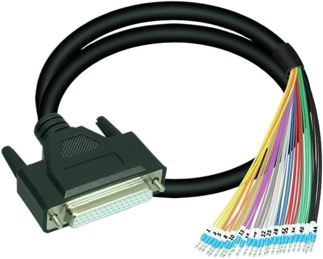 Alt view image 5 of 7 - Industrial Grade HDB44 Male and Female Identification Cable DB44 Extension Cord DB44 Rail Mount Terminal Block Board(Female 1M)