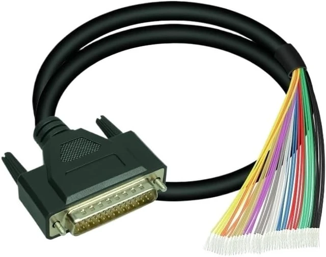 Alt view image 7 of 7 - Industrial Grade HDB44 Male and Female Identification Cable DB44 Extension Cord DB44 Rail Mount Terminal Block Board(Female 1M)
