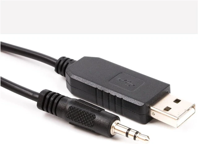 Main image of EVURU USB to 3.5mm Audio Jack Serial Converter M~ni Adapter Plug RX- TTX RS232 Upgrade Board Cable (Size : 3.2ft, Color : Black)