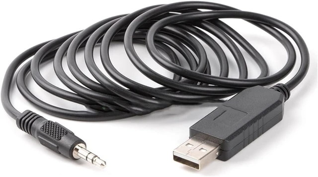 Alt view image 4 of 4 - EVURU USB to 3.5mm Audio Jack Serial Converter M~ni Adapter Plug RX- TTX RS232 Upgrade Board Cable (Size : 3.2ft, Color : Black)