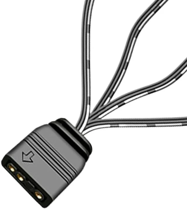 Alt view image 3 of 5 - 5V 3Pin ARGB Splitter Cable Expand and Control Multiple Addressable Devices for CPU Coolers 5v ARGB Fan Computer Chassis