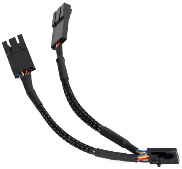 Main image of 1pcs Computer PC PWM Fan Splitter Cable 4pin Compatible with RGB Fan Hub