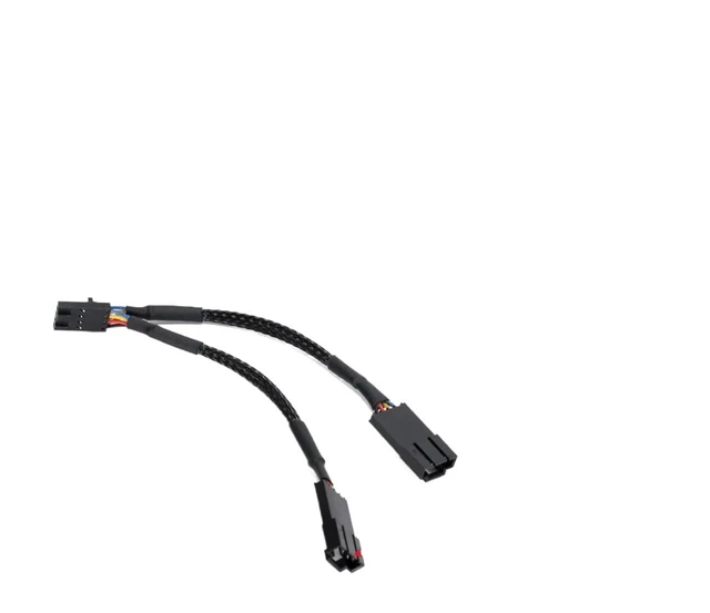 Alt view image 4 of 6 - 1pcs Computer PC PWM Fan Splitter Cable 4pin Compatible with RGB Fan Hub