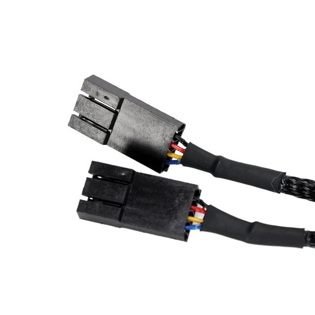 Alt view image 5 of 6 - 1pcs Computer PC PWM Fan Splitter Cable 4pin Compatible with RGB Fan Hub