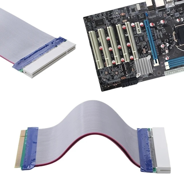 Alt view image 3 of 5 - PCI Sound Network Graphic Card Extender Converter Flat Ribbon Cable