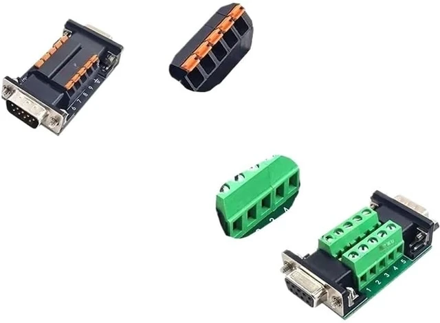 Alt view image 3 of 6 - DB9 DB15 DB25 DB26 DB37 Male to Female Adapter Screw/Spring Type No Welding Double Head Signal Board(DB 25)