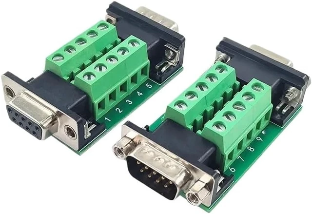 Alt view image 5 of 6 - DB9 DB15 DB25 DB26 DB37 Male to Female Adapter Screw/Spring Type No Welding Double Head Signal Board(DB 25)