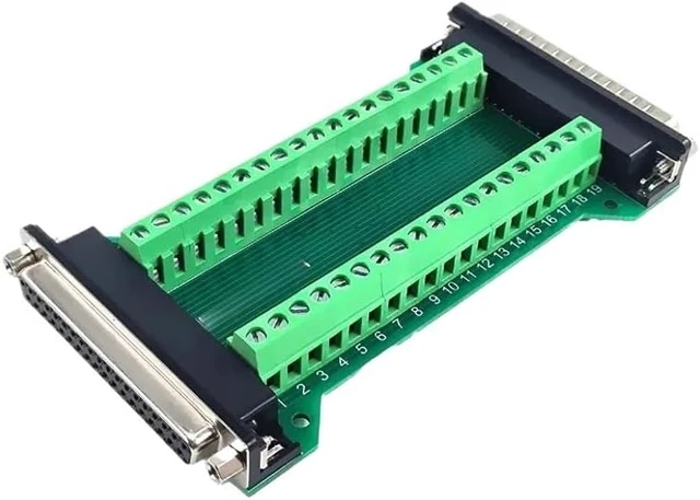 Alt view image 6 of 6 - DB9 DB15 DB25 DB26 DB37 Male to Female Adapter Screw/Spring Type No Welding Double Head Signal Board(DB 25)