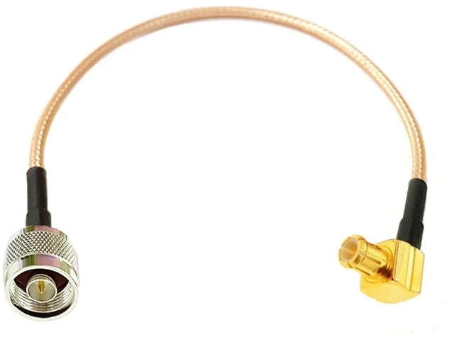 Main image of 1PC MCX Plug Right Angle To N Type Male Cable Adapter(RG316,400CM)