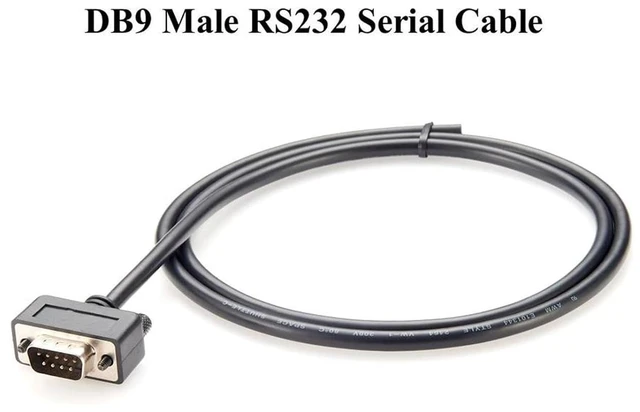 Alt view image 2 of 6 - Low Profile DB9 RS232 Serial Adapter Cord Slim Compact D Sub 9Pin to Open End Converter for POS Modem Routers Switches(PCM-0259-1(Male))