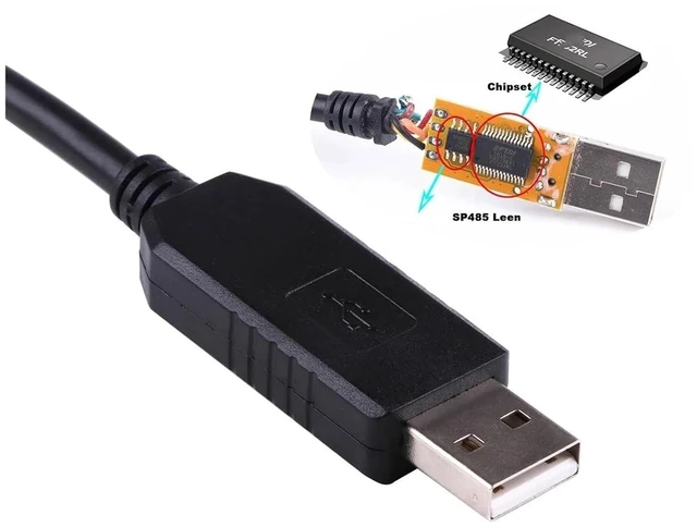 Alt view image 3 of 6 - AANAN USB to RS485 Serial Adapter, 4Pin 2.54mm Terminal Block Connector Converter Cable(Black USB Case)