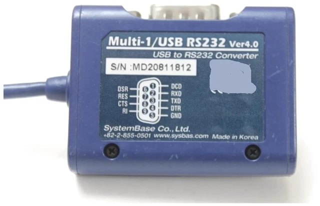 Alt view image 3 of 5 - USB to RS-232 DB9 Serial Adapter/Converter for SystemBase Multi-1/USB RS232 Converter Ver4.0