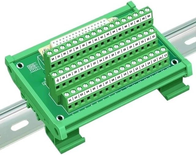 Alt view image 4 of 7 - D-Sub Rail Mount Lnterface Module RS232 Cable to DB50 Male Or Female Baord Connector Serial Null Modem Cable(HL-DB50M-TB1)