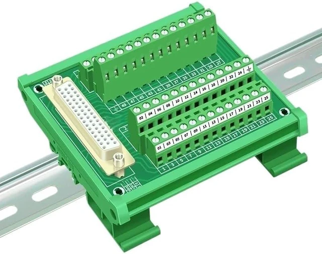 Alt view image 5 of 7 - D-Sub Rail Mount Lnterface Module RS232 Cable to DB50 Male Or Female Baord Connector Serial Null Modem Cable(HL-DB50M-TB1)