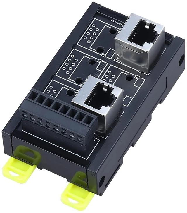 Main image of RJ45 Network Port Terminal Block Cable to 8pin 2/3/4/5/6 Hole Hub Switch Serial Signal Converter RS232 RS485 RS422 (Color : 2 Port)