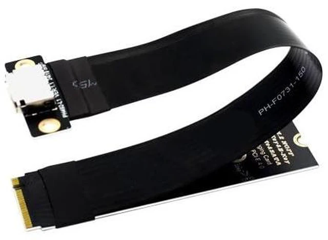 Main image of 4i Extension Cable for SSD Graphics Card M2 M Key to SFF-8611 SFF-8612 Adapter Cable(15cm)