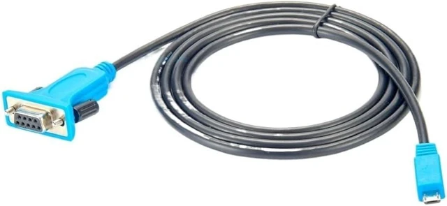 Alt view image 5 of 5 - Mi*/cro USB to RS232 Serial Adapter Cable with F&T>D*I Chipset Mi*/cro USB to DB9 9Pin Female Converter Cable