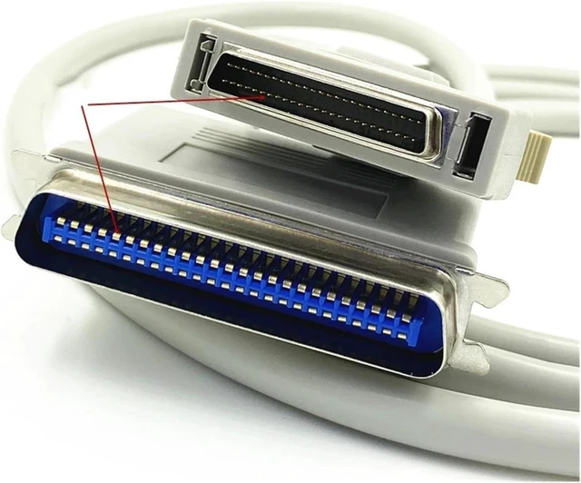 Alt view image 6 of 6 - SCSI Cable HPDB50 to CN50 25 Pair Male to Male Scanner 1m 2m Beige(2m)