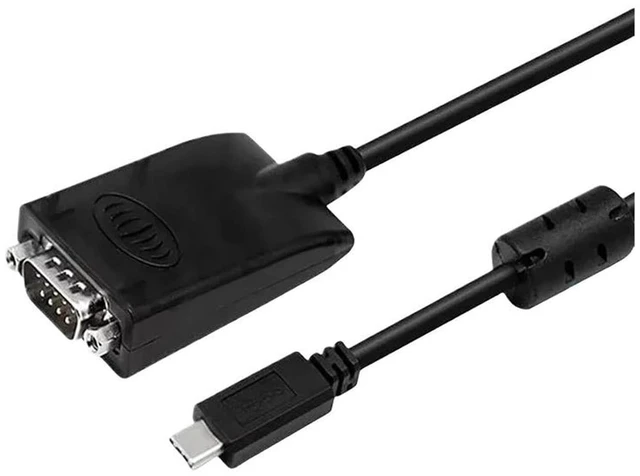 Main image of USB-C to RS232 RS-485/422 9-pin Serial Port Connector Adapter Cord F&T>D*I Chip Converter Cord for 11/10 OS