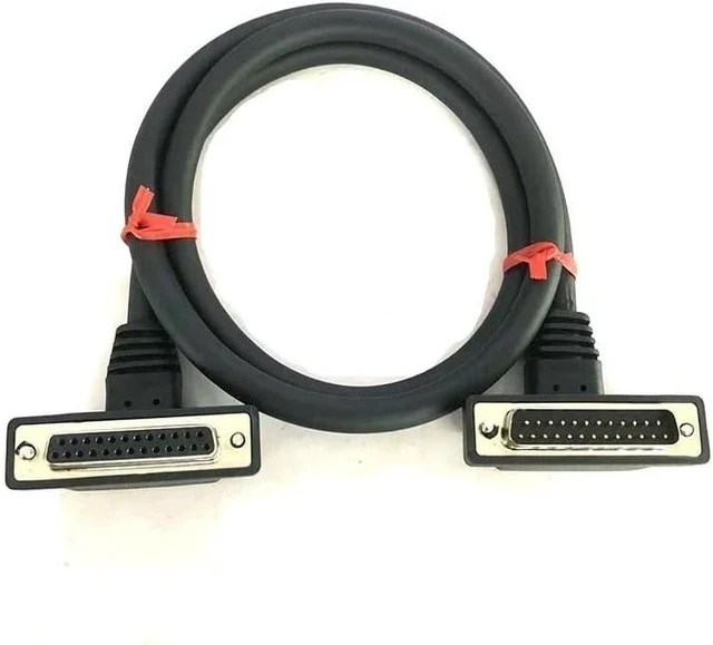 Main image of Double Elbow DB25 Data Cable Connector 25Pin Male Female TExtension Wire UP Down Angled Connection Signal Line(M to F,0.1M)