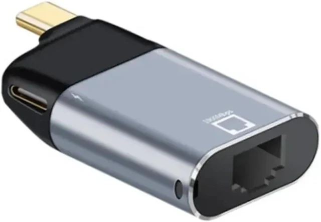 Main image of USB C Converter with PD 3 to DP/HDMI-Compatible/VGA/RJ45 Male-Female Adapter(to 1000M Ethernet)