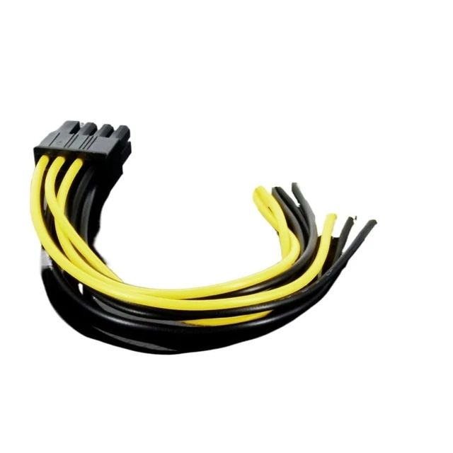 Alt view image 4 of 6 - Male to 4Pin Female Video Card Power Cord 8 Pin PCI to 4 Pin Graphics Card Power Cable