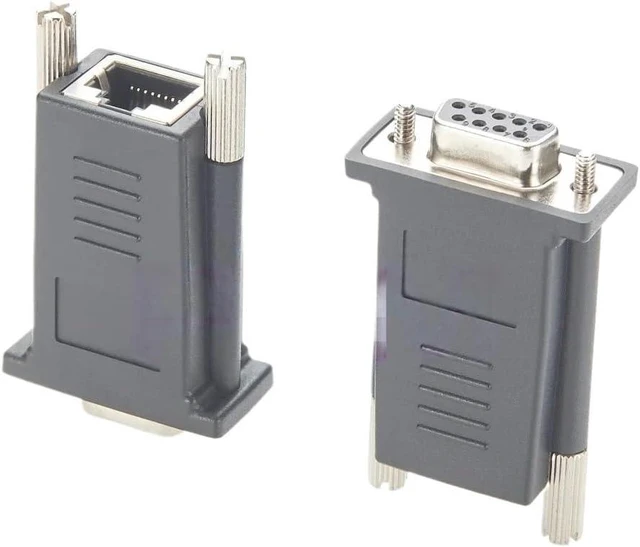 Alt view image 2 of 6 - RJ45 8P8C to DB9 9pin Female Socket Ja-ck Crossover Console Adapter Converter Compatible ADB0036(1pc)