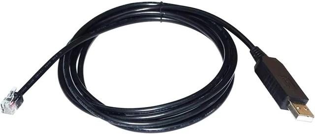 Main image of F/;TD/;1 FT232RL USB to RJ9 4P4C p/Lug RS232 Serial Communication DEBUG Cable Fit Compatible SERVOTRONIX CDHD CDHD2 SERVO BH86 C7 Port to PC(1.8M)