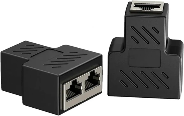 Alt view image 4 of 4 - 1 PCS RJ45 Ethernet Cable Female Splitter Adapter Connector