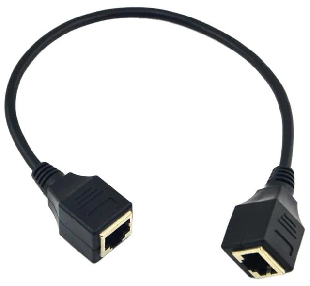 Main image of (5pcs/lot) Ethernet LAN RJ45 Network Connector Female Jack to Female Adapter Cable 30cm