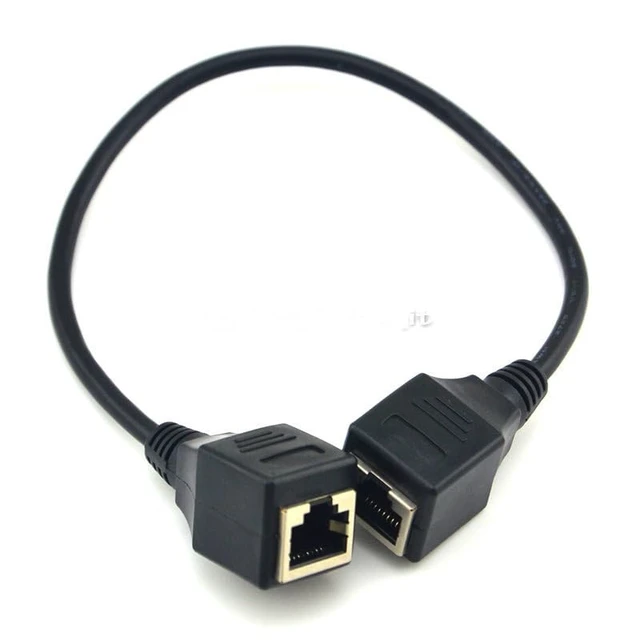 Alt view image 4 of 4 - (5pcs/lot) Ethernet LAN RJ45 Network Connector Female Jack to Female Adapter Cable 30cm